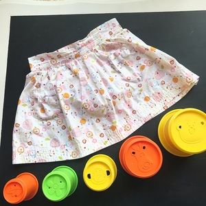 Icky Baby Apple & Leaf Print Skirt 18M